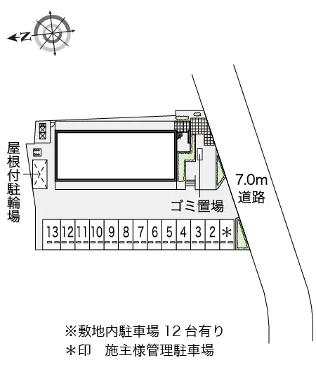 ★手数料０円★京都市山科区大宅中小路町　月極駐車場（LP）